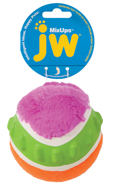 JW Mixups Ribbed Ball L 10 cm