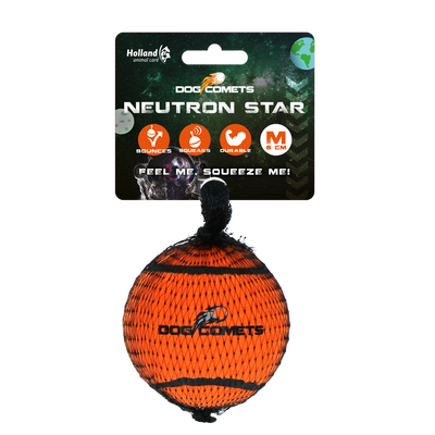 Dog comets Neutron Star Orange 1pc with Squeaker