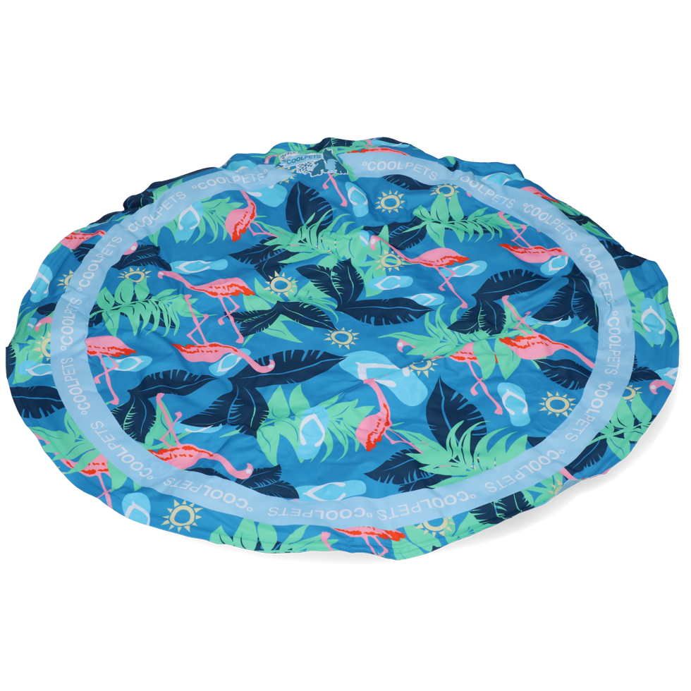 CoolPets Tropical Premium Cooling Mat Flamingo