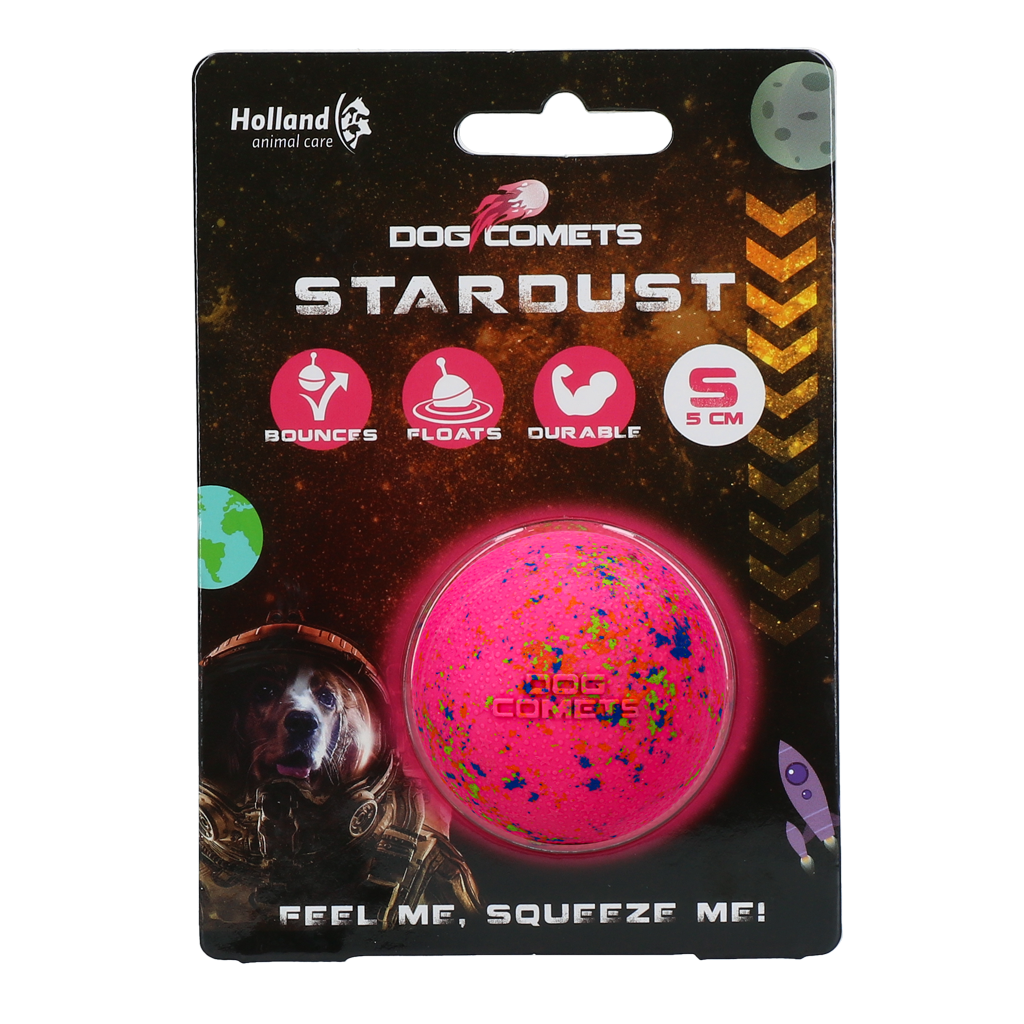 Dog Comets Ball Stardust Roze S