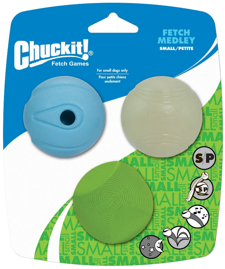 Chuckit Fetch Medley S 5 cm 3 Pack