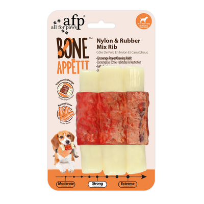 AFP  Bone Appetit - Nylon & Rubber Mix Rib - Bacon Flavor In