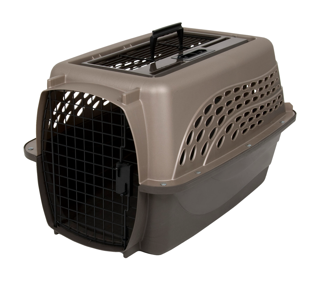 Petmate 2 Door Top Load Kennel S Brown