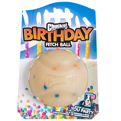 Chuckit Birthday fetch ball md 1pk