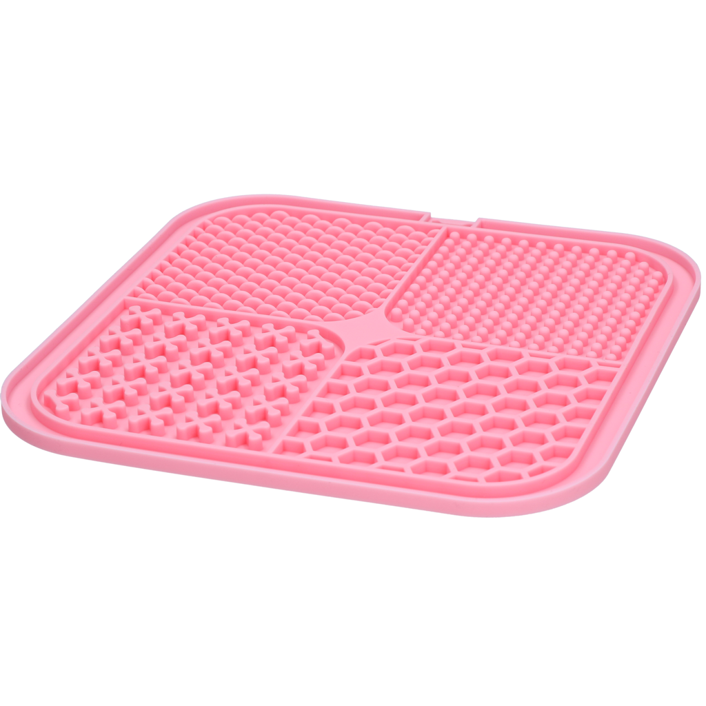 Eat Slow Live Longer Lick Mat Quad Red