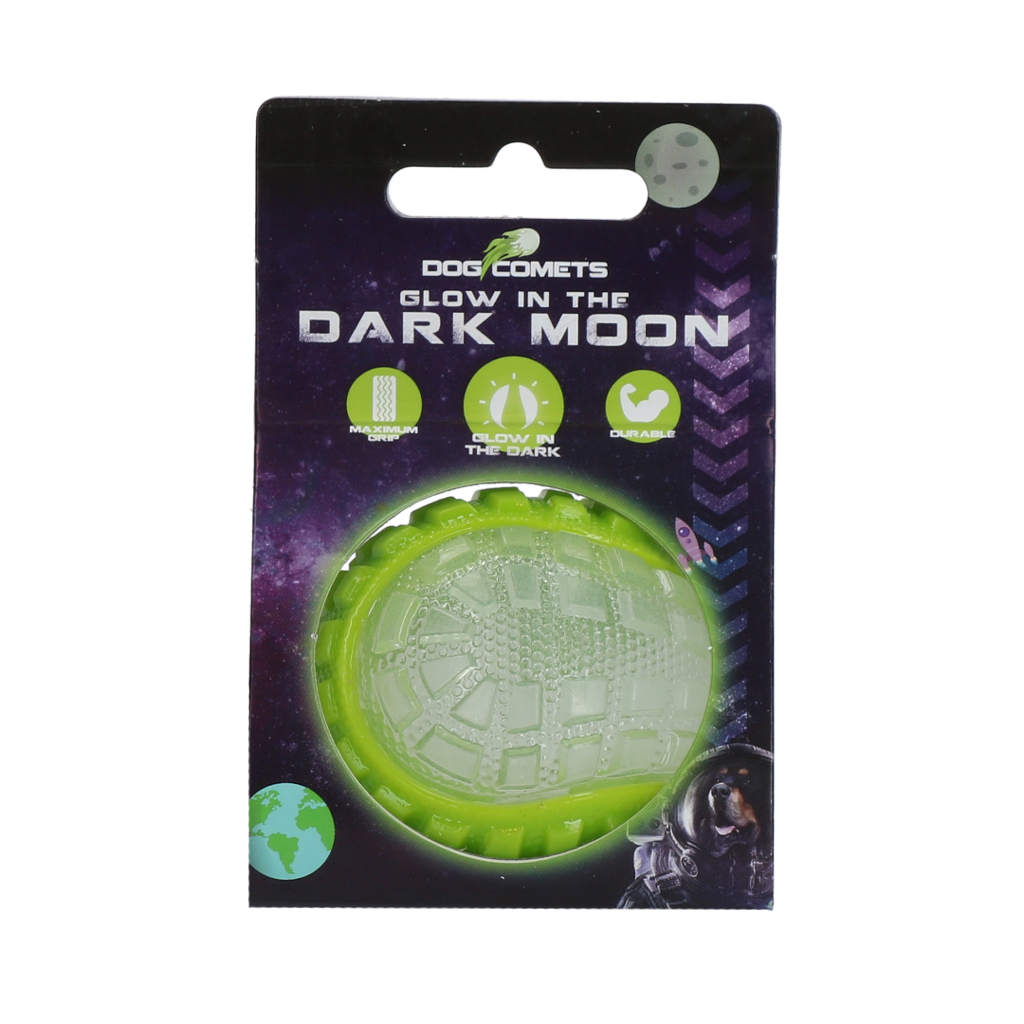 Dog Comets Glow in the Dark Moon Green S