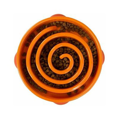 Markenlos Slo-Bowl Futterautomat Koralle Orange