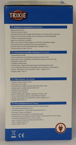 Trixie Trinkbrunnen Duo Stream Weiss / Blau