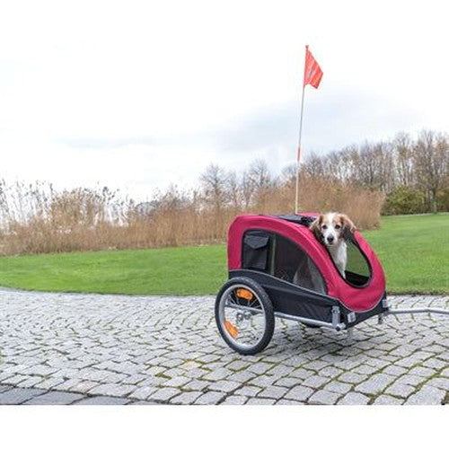 Trixie-Hundefahrrad-Anhänger Schwarz / Rot