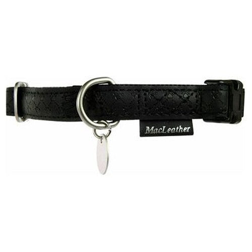 Macleather Maklederhalsband Schwarz