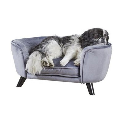 Enchanted Pet Verzauberter Hundekorb / Sofa Romy Zinngrau