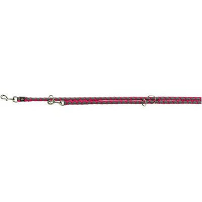 Trixie Hundeleine Cavo Verstellbar Fuchsia / Grau