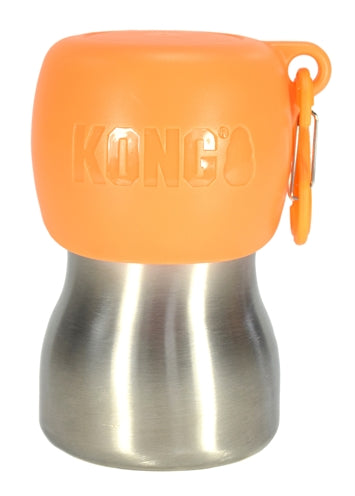 Kong H2O Trinkflasche Edelstahl Orange