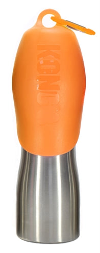 Kong H2O Trinkflasche Edelstahl Orange