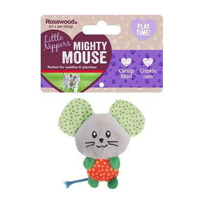 Rosewood Little Nippers Mighty Mouse Mit Katzenminze