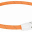 Trixie Leuchtendes Halsband Hund Blitz Usb Tpu / Nylon Orange