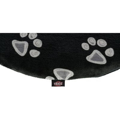 Trixie Hundekissen Jimmy Oval Schwarz Mit Pfotenabdruck