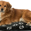 Trixie Hundekissen Jimmy Oval Schwarz Mit Pfotenabdruck