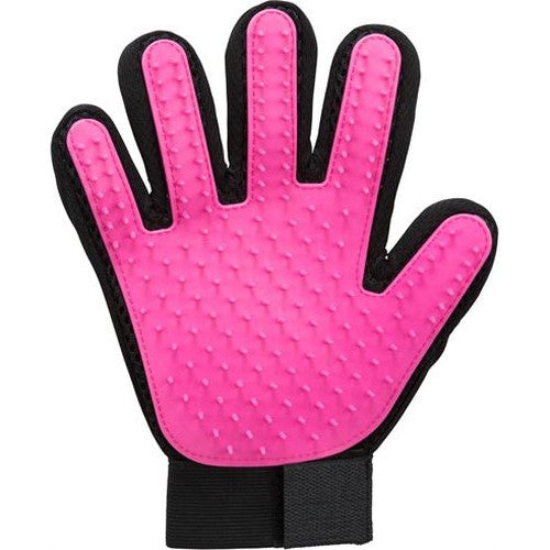 Trixie Pflegehandschuh Mesh Material / Tpr Rosa / Schwarz