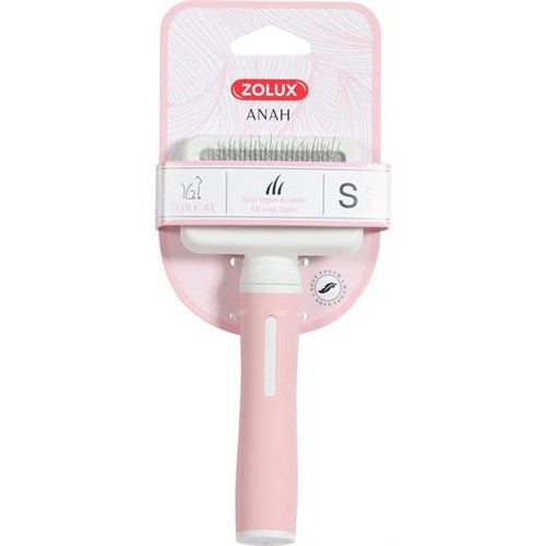 Zolux Anah Slicker Brush Rosa/Weiss