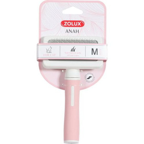 Zolux Anah Slicker Brush Rosa/Weiss