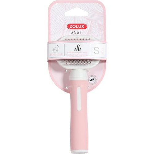 Zolux Anah Slicker Brush Soft Rosa/Weiss