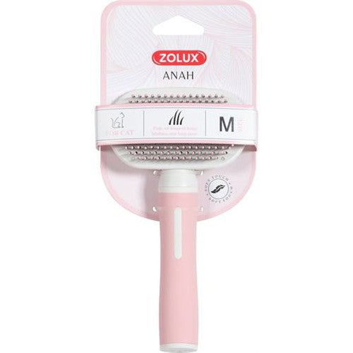 Zolux Anah Slicker Brush Soft Rosa/Weiss