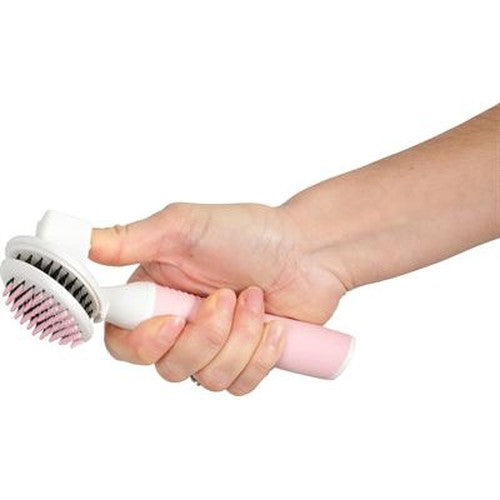 Zolux Anah Slicker Brush Soft Einziehbar Rosa/Weiss