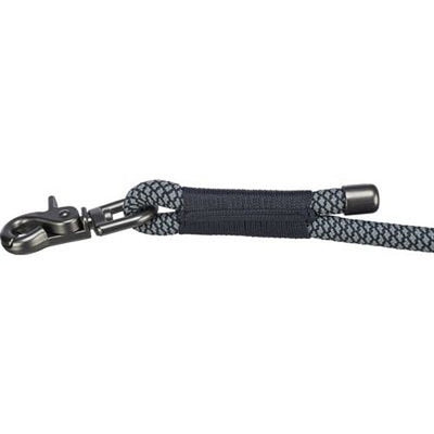 Trixie Soft Rope Hundeleine Verstellbar Schwarz/Grau