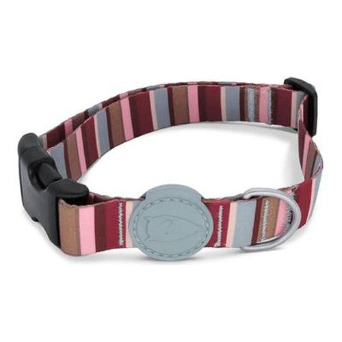 Morso Hundehalsband Recycelt Skyline Rot/Rosa