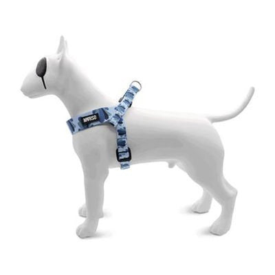 Morso Mini-Hundegeschirr Verstellbar Recycelt Splash Blau