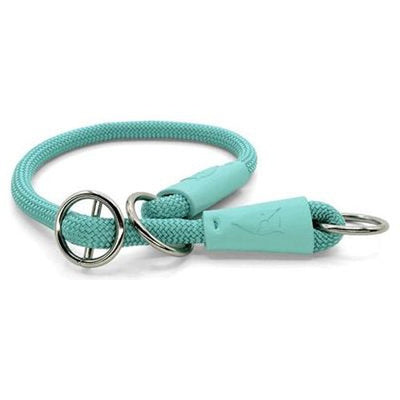 Morso Halb Slip Halsband Hund Regelmässige Seil Recycelt Aquamarinblau