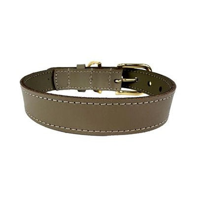 Sazzz Hundehalsband Braveheart Classic Leder Taupe