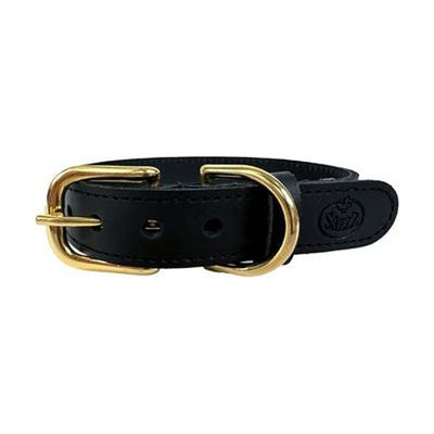 Sazzz Hundehalsband Braveheart Classic Leder Schwarz