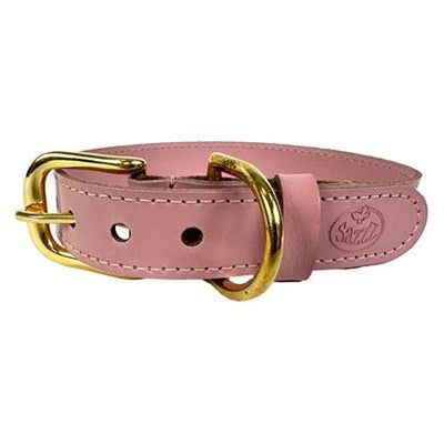 Sazzz Hundehalsband Braveheart Classic Leder Rosa