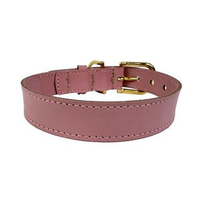 Sazzz Hundehalsband Braveheart Classic Leder Rosa