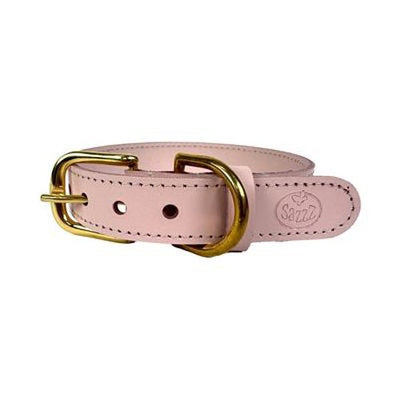 Sazzz Hundehalsband Braveheart Classic Leder Hellrosa