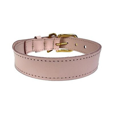 Sazzz Hundehalsband Braveheart Classic Leder Hellrosa