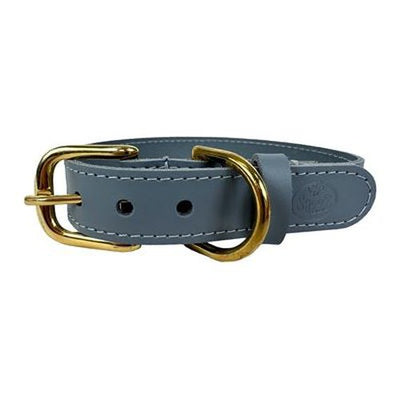 Sazzz Hundehalsband Braveheart Classic Leder Hellblau