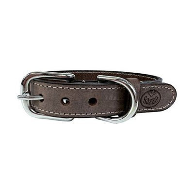 Sazzz Hundehalsband Nomad Vintage Leder Braun