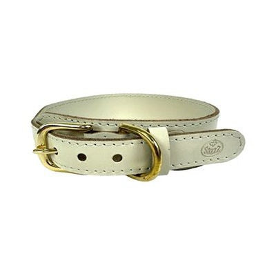 Sazzz Hundehalsband Pioneer Classic Leder Creme