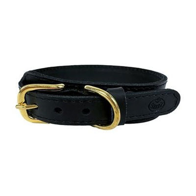 Sazzz Hundehalsband Pioneer Classic Leder Schwarz