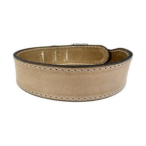 Sazzz Hundehalsband Boho Vintage Leder Beige