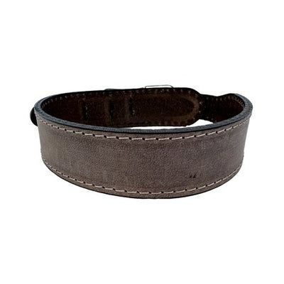 Sazzz Halsband Hund Boho Vintage Leder Braun