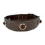 Sazzz Halsband Hund Boho Schatz Stein Vintage Leder Braun