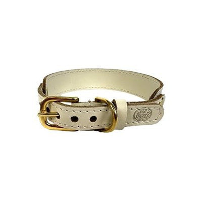 Sazzz Halsband Hund Sweetie Classic Leder Creme