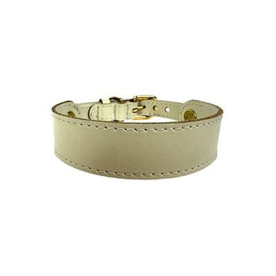 Sazzz Halsband Hund Sweetie Classic Leder Creme