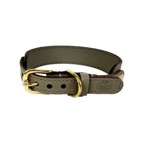 Sazzz Hundehalsband Sweetie Classic Leder Taupe