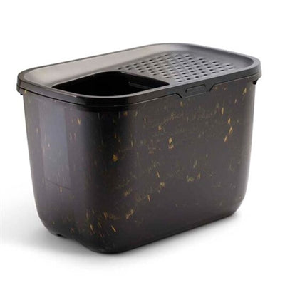 Savic Katzentoilette Hop In Marmor Schwarz/Gold