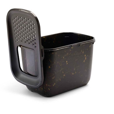 Savic Katzentoilette Hop In Marmor Schwarz/Gold